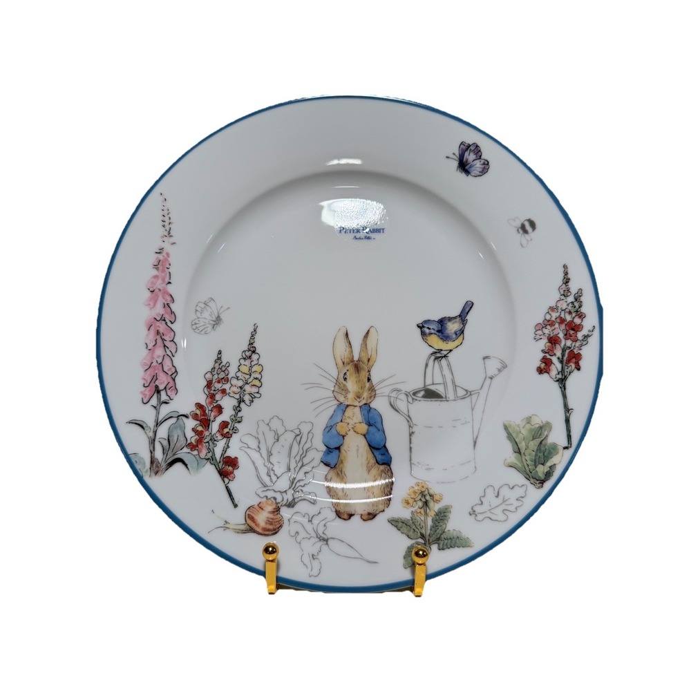 Beatrix‎ Potter Peter Rabbit Dinner Plates 10.5" Porcelain Set of Four New